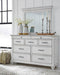 Kanwyn Whitewash Bedroom Mirror (Mirror Only) - B777-36 - Nova Furniture