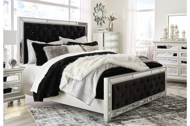 Lindenfield Silver Queen Upholstered Bed - SET | B758-54 | B758-57 | B758-96 - Nova Furniture