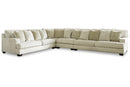 Rawcliffe Parchment 4-Piece Sectional - SET | 1960466 | 1960467 | 1960477 | 1960446 - Nova Furniture