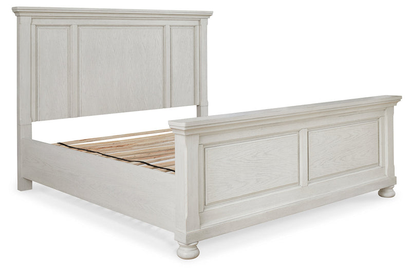 Robbinsdale Antique White King Panel Bed - SET | B742-56 | B742-58 | B742-97 - Nova Furniture