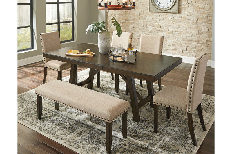 Rokane Brown Dining Extension Table - D397-35 - Nova Furniture