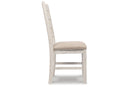 Skempton White/Light Brown Dining Chair, Set of 2 - D394-01 - Nova Furniture