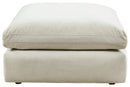 Sophie Ivory Oversized Accent Ottoman - 1570408 - Nova Furniture