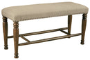 [SPECIAL] Lettner Gray/Brown Dining Bench - D733-00 - Nova Furniture