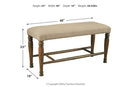 [SPECIAL] Lettner Gray/Brown Dining Bench - D733-00 - Nova Furniture