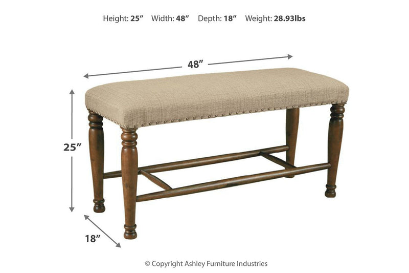 [SPECIAL] Lettner Gray/Brown Dining Bench - D733-00 - Nova Furniture