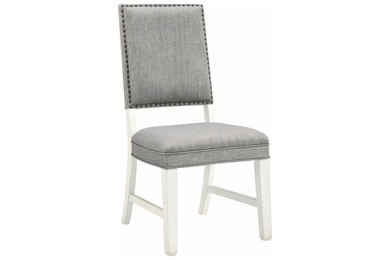 [SPECIAL] Nashbryn Gray/White Dining Chair, Set of 2 - D763-02 - Nova Furniture