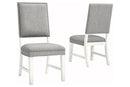 [SPECIAL] Nashbryn Gray/White Dining Chair, Set of 2 - D763-02 - Nova Furniture