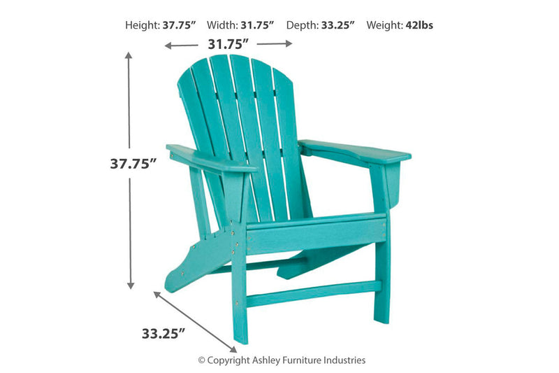 Sundown Treasure Turquoise Adirondack Chair - P012-898 - Nova Furniture