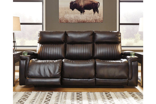 Team Time Chocolate Power Reclining Sofa - 7830415 - Nova Furniture