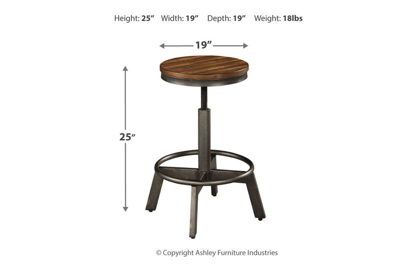 Torjin Brown/Gray Counter Height Stool, Set of 2 - D440-024 - Nova Furniture