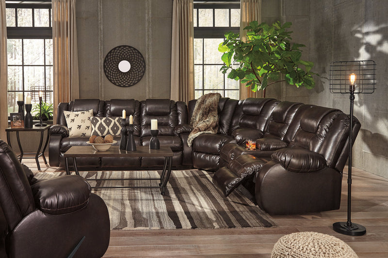 Vacherie Chocolate Reclining Sofa - 7930788 - Nova Furniture