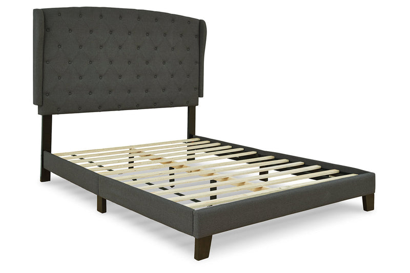 Vintasso Charcoal King Upholstered Bed - B089-882 - Nova Furniture