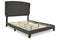 Vintasso Charcoal Queen Upholstered Bed - B089-881 - Nova Furniture