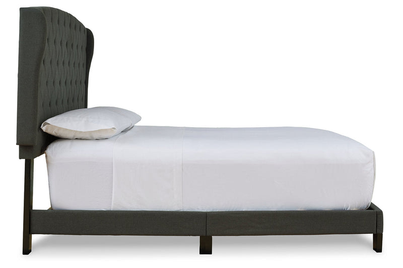 Vintasso Charcoal Queen Upholstered Bed - B089-881 - Nova Furniture