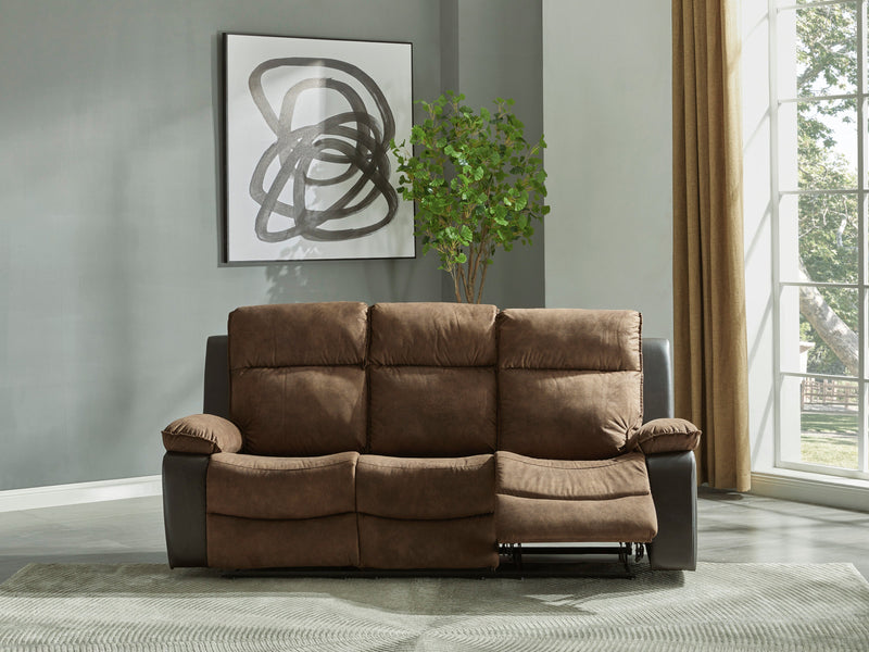 Woodsway Brown Reclining Living Room Set - SET | 6450588 | 6450586 - Nova Furniture