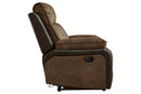 Woodsway Brown Reclining Loveseat - 6450586 - Nova Furniture