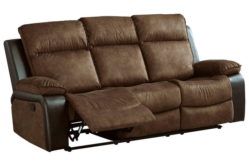 Woodsway Brown Reclining Sofa - 6450588 - Nova Furniture