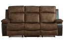 Woodsway Brown Reclining Sofa - 6450588 - Nova Furniture