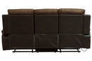 Woodsway Brown Reclining Sofa - 6450588 - Nova Furniture